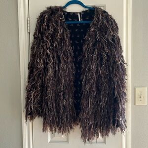 Free People | fur sweater | size M |